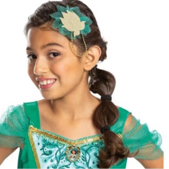 DISNEY PRINCESS "JASMINE" 2PC DELUXE 🌟LIGHT UP🌟 COSTUME SIZE XS (3T-4T)🌟NWT🌟 - Picture 9 of 16